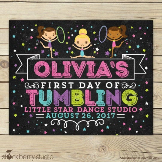 First Day of Dance Sign Printable Dance School Sign – Stockberry Studio