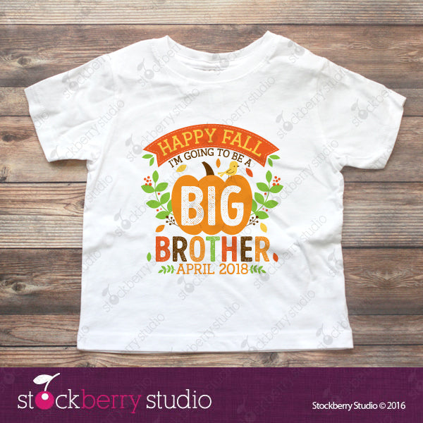 Fall Big Sister Pregnancy Announcement Shirt