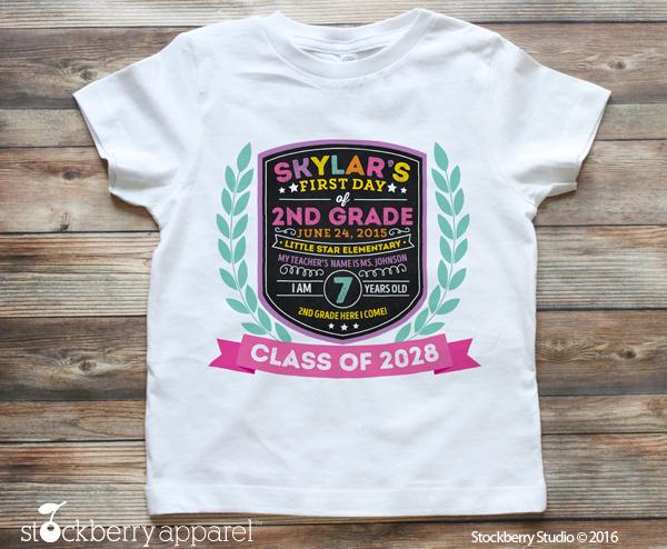 First Day of School Chalkboard Shirt - Stockberry Studio