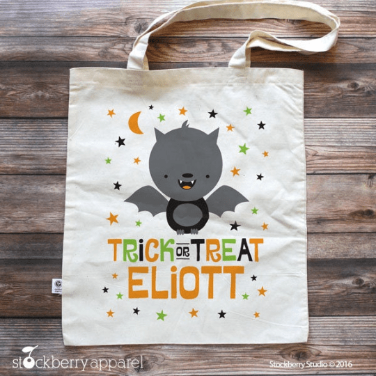 Trick or Treat Bag - Halloween Tote Bag for Kids - Stockberry Studio