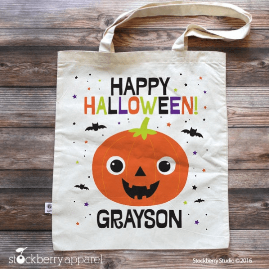 Trick or Treat Bag - Halloween Tote Bag for Kids - Stockberry Studio