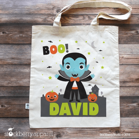 Trick or Treat Bag - Halloween Tote Bag for Kids - Stockberry Studio