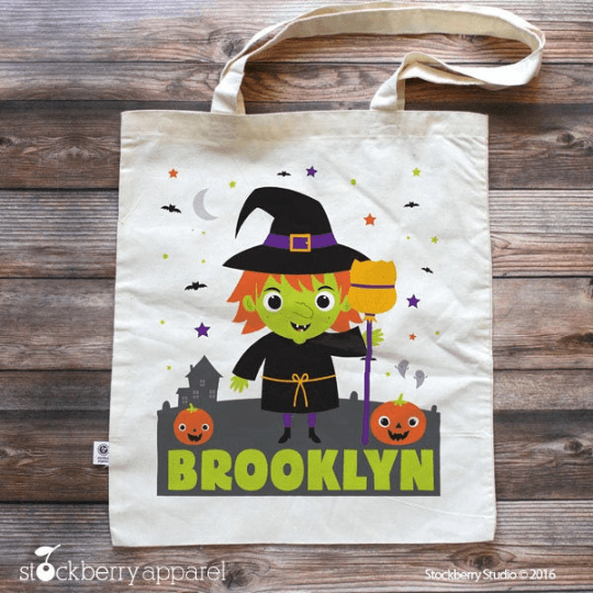 Trick or Treat Bag - Halloween Tote Bag for Kids - Stockberry Studio