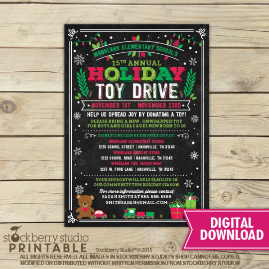 Holiday Toy Drive Flyer