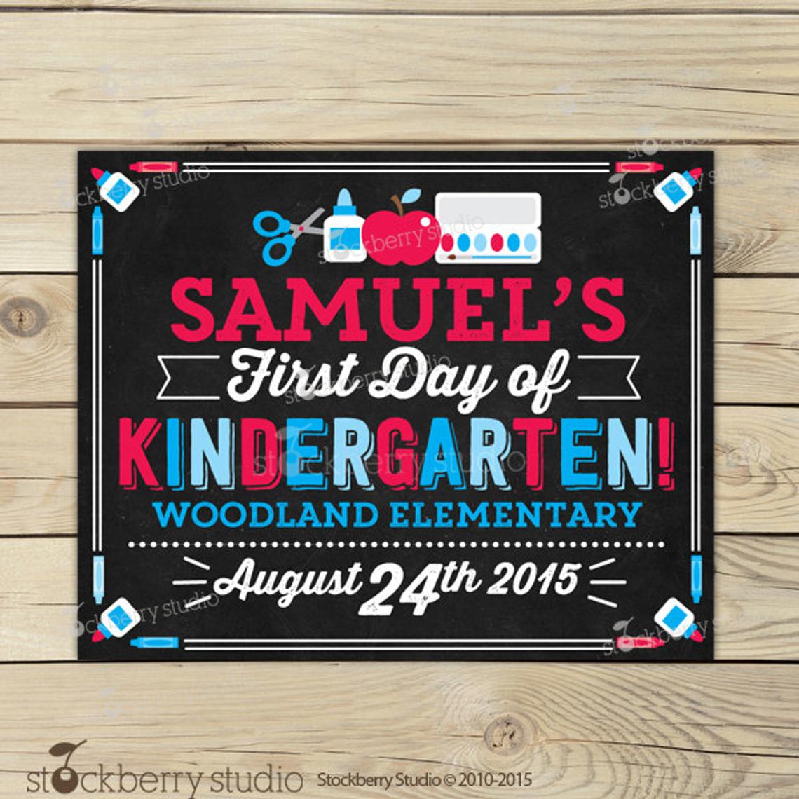 First Day of School Sign Printable - 1st Day of School Sign