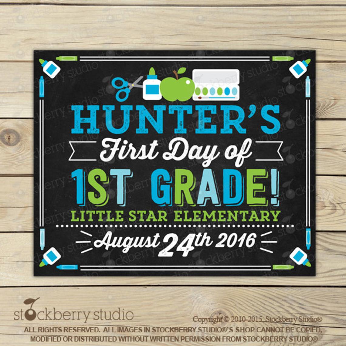 First Day of School Sign Printable - 1st Day of School Sign