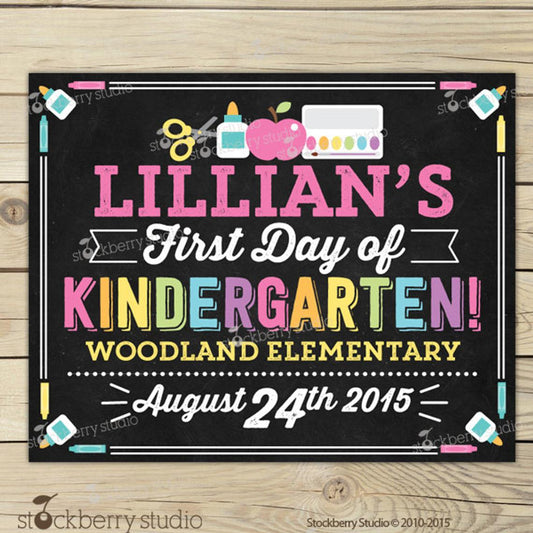 First Day of School Sign Printable - 1st Day of School Sign