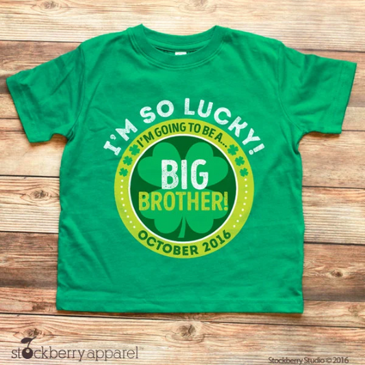 St Patrick's Day Pregnancy Announcement Shirt