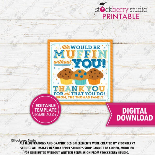 Muffin Gift Tag