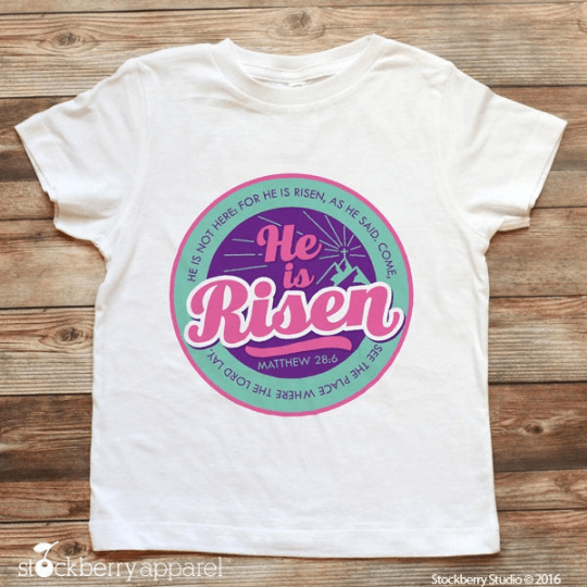 He is Risen Easter Shirt - Youth - Stockberry Studio