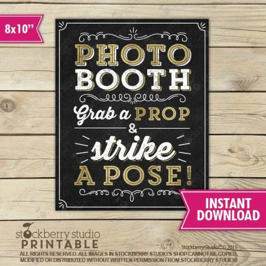 Photo Booth Party Sign