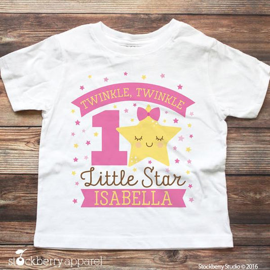 Twinkle Twinkle Little Star Birthday Shirt - Stockberry Studio