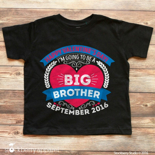 Valentine's Day Big Brother Announcement Shirt