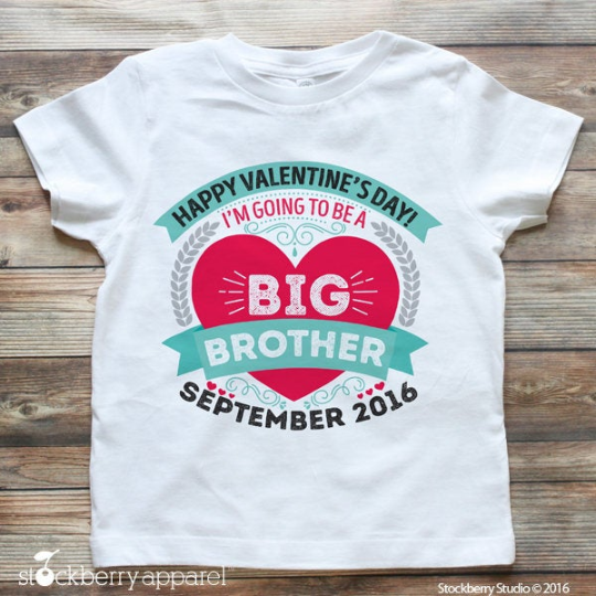 Valentine's Day Big Brother Announcement Shirt